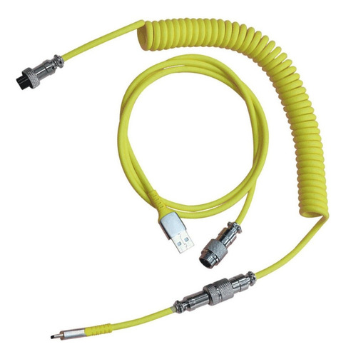 Cable En Espiral De Resorte Helicoidal Dividido Usb Tipo C D