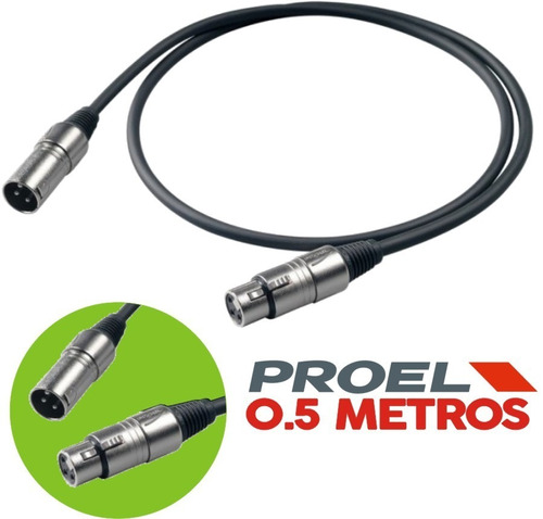 Cable Xlr Proel Bulk250lu05 Dmx Canon Canon 50 Cm Cuo