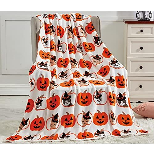 Écoranmore Halloween Microplush Throw Blanket (50 PuLG...