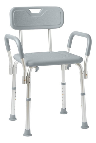 Silla De Ducha Medline Con Respaldo Y Brazos Acolchados, Asi