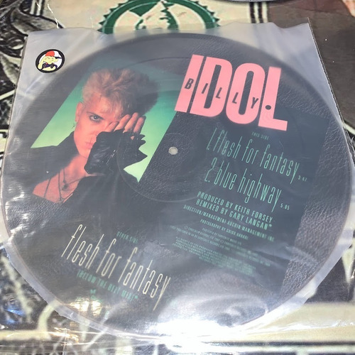 Billy Idol Flesh For Fantasy Vinilo Picture Uk Muy Bueno 84