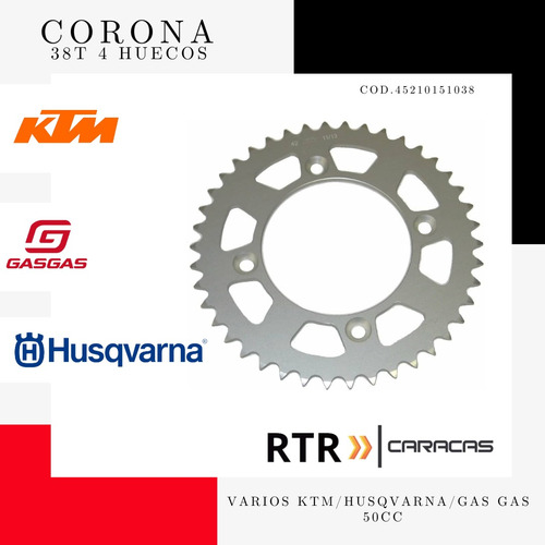 Corona 38d 4 Huecos Varios Ktm/husqvarna/gas Gas 50cc