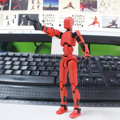 Maniquí Robot Móvil Multiarticulado Impreso En 3d
