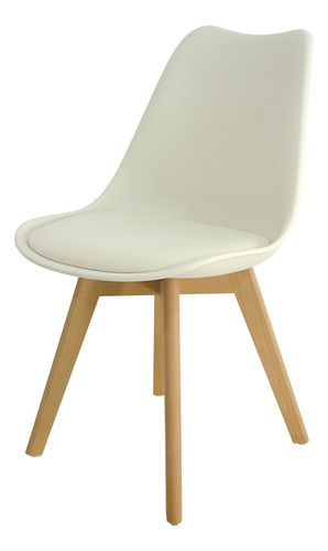 Imagen 2 de 7 de Sillas X6 Eames Tulip Comedor Almohadón Patas Madera Cuotas