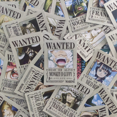 Imagen 2 de 5 de Imanes Wanted Mugiwara X 39 One Piece Super Combo - Animeras