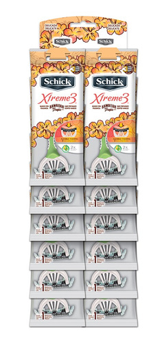 Pack 12 Máquinas De Afeitar Schick Xtreme 3 