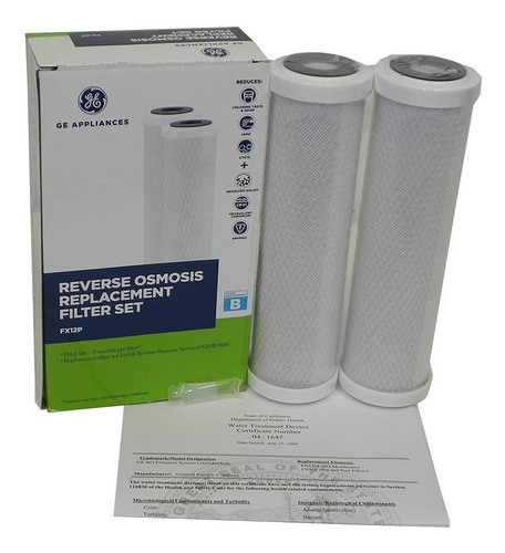 Filtros De Repuesto Originales Ge Fx12p Para Sistemas Ge Gxr