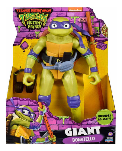 Boneco Gigante Donatello De 30cm - As Tartarugas Ninja