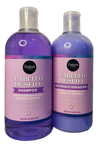 Shampoo Cabello De Seda + Acondicionador Antifrizz