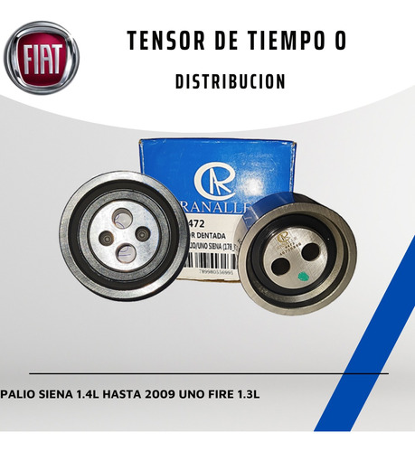 Tensor Correa De Tiempo Fiat Palio Siena 1.4/8v Hasta 2009