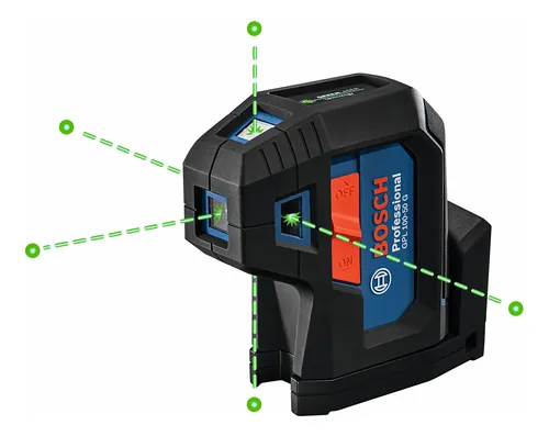 comprar Bosch Gpl100-50g Láser Alineación Verde Con Estuche Y Baterí