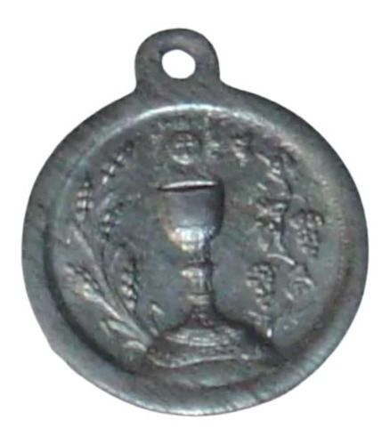 Medalha Sacra Pingente Primeira Comunhão 20mm. Aluminio  *