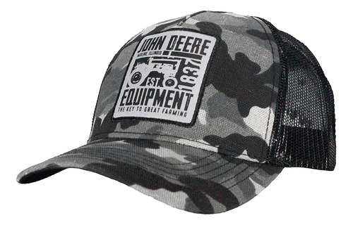 Gorra John Deere Lp78694 Camo Gris Unitalla