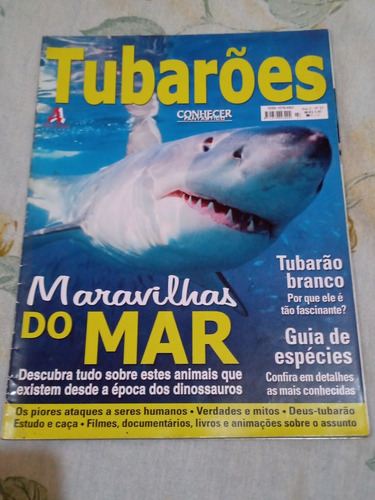Revista Rara Conhecer Fantástico; Tubarões Maravilhas Do Mar