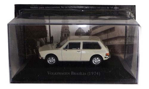 Volkswagen Brasilia 1974 Grandes Autos 1/43 Blanca