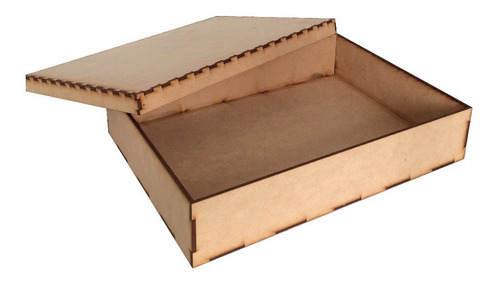 25 Caja De Mdf 30 X 22 X 6 Cm Con Tapa Tipo Zapato