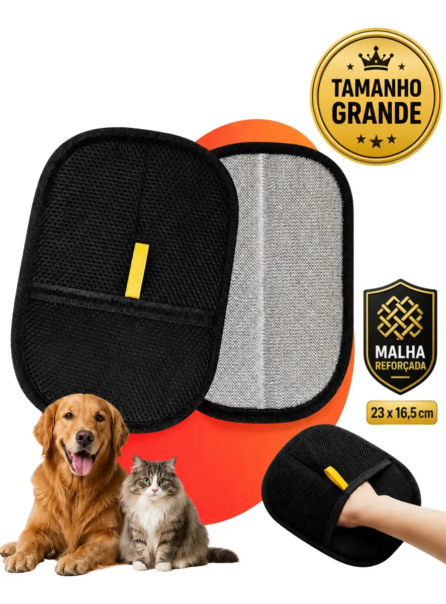 Luva Tira Pelos Pakeway para Cães e Gatos – Removedor Eletrostático de Sofás e Roupas
