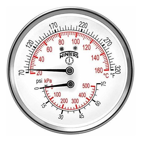 Manómetro Combinado De Presión Y Temperatura - Manómetro P&t