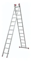Comprar Escalera Doble 2 Posiciones Aluminio 12x2 Escalones Botafogo Color Blanco