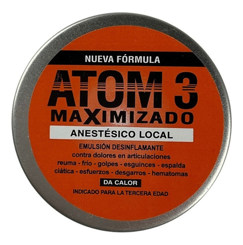 Atom   Ungüento Frotacion En Lata (pack 5 )