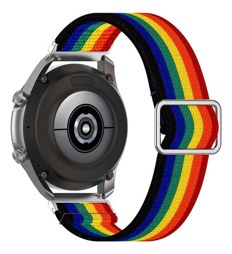 Correa Nylon Casual Para Reloj Colmi P28plus + Mica Multicolor 2 Cm