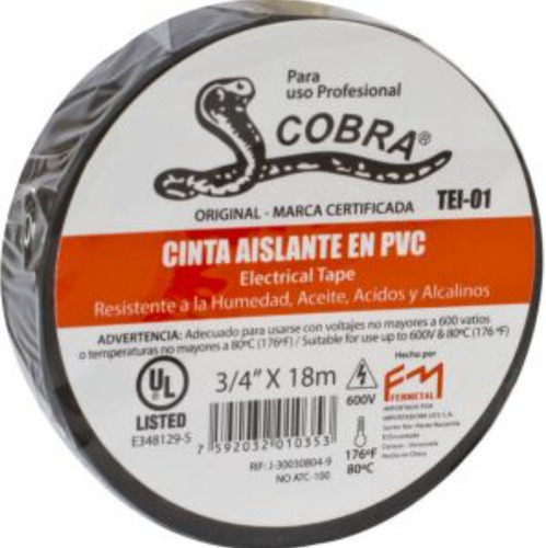 Teipe Cobra Negro Original