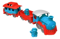 Comprar Vehículos Sin Control Remoto Tren Azul Y Rojo