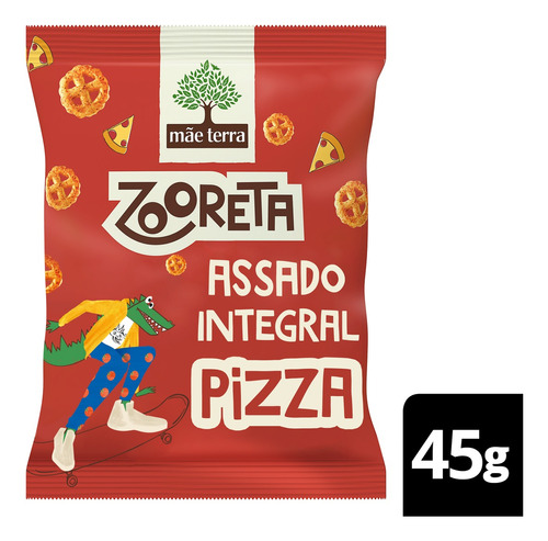 Salgadinho Mãe Terra Zooreta Pizza 45 G