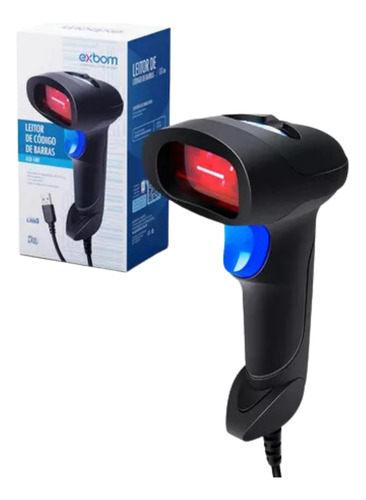 Leitor Código De Barras C/ Fio Usb Ean13 Boleto Nf Contas