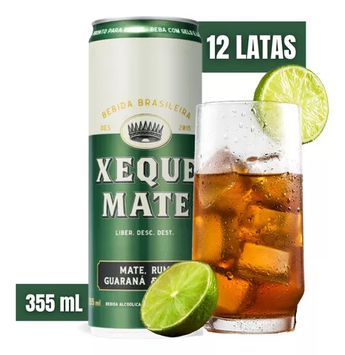 Kit 12 Bebida Mista Xeque Mate Draft Rum - 355ml