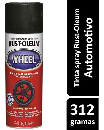 Spray Preto Fosco Para Rodas - Rust Oleum