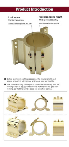 Suporte De Fixação Do Motor Inclinável Dourado De 65 Mm De D