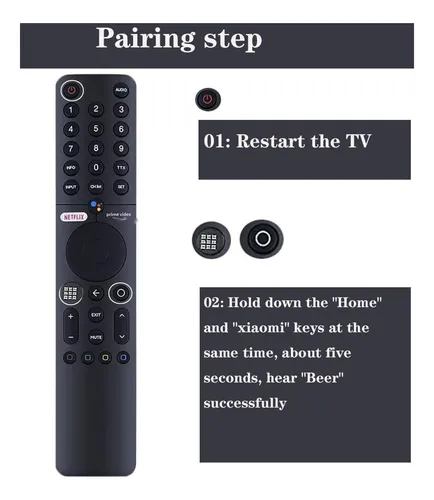 Control Remoto Para Xiaomi Tv P1, P1e, Q1, Q1e Con Bluetooth