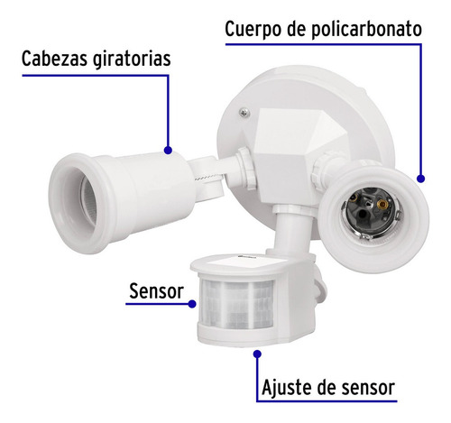 Arbotante De Seguridad Con Sensor De Luz Y Movimiento