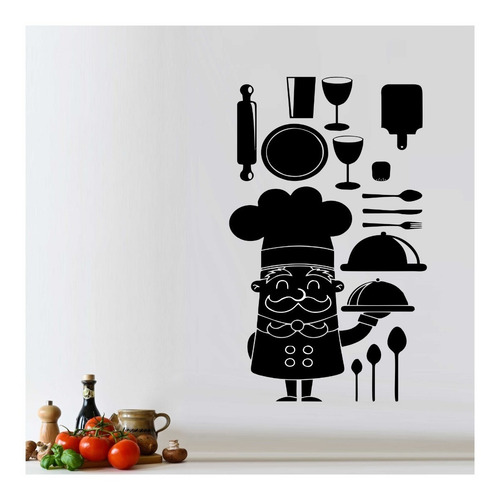 Vinilo Pared Cocina Bar Cafetería Café