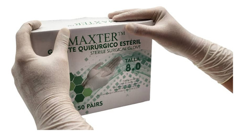 Guantes Esteriles Quirurgicos Latex. 8.0 Caja X 50