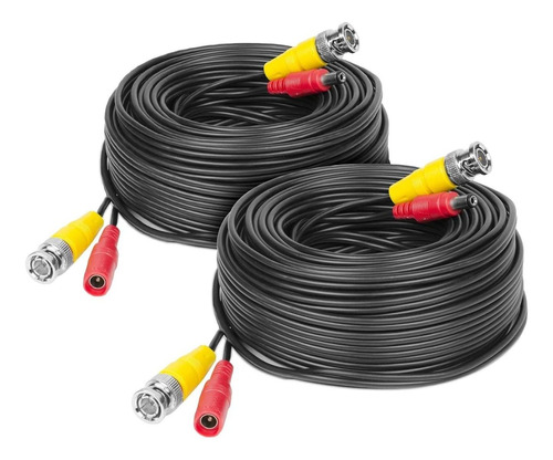 Cable Bnc Para Camara De Seguridad Cctv | 2 Piezas