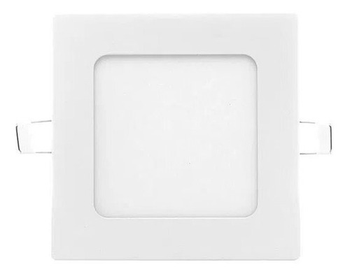 Plafon Panel Led Sica Embutir 6w Cuadrado Luz Fria O Calida
