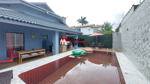 Imagem 9 de 30 de Casa Em Condomínio Fechado Em Peruíbe Com Piscina 4 Dormitórios Sendo 2 Suites, Bougainvillee Ii - Ca01622 - 70444678