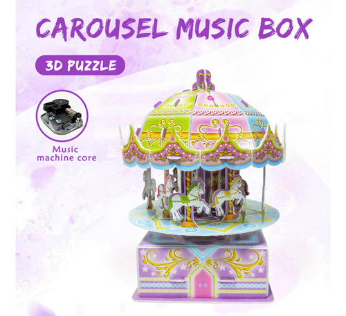 Carrusel De Música R Puzzles Para Niños, Carrusel, Caja De M