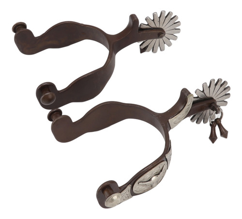 Caballo Vaquero Riding Spurs, 2 Unidades, Estilo Retro, Para