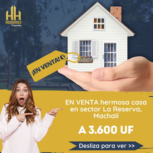 Se Vende A 3.600 Uf Hermosa Casa En Sector La Reserva