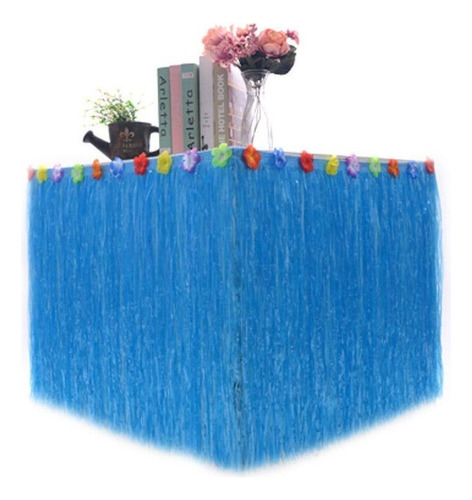 .. Diy Falda De Mesa Hawaiana For Decoración De Fiestas