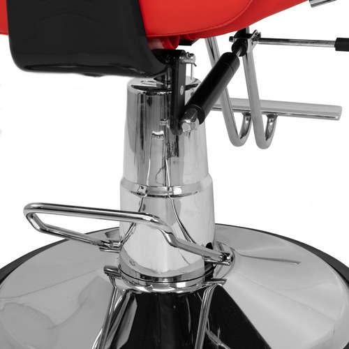 Imagen 9 de 9 de Silla De Barberia Giratoria Salon Estetica Reclinable