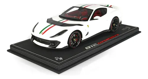 Ferrari 812 Competizione Branca Italia 1/18 Bbr Miniatura
