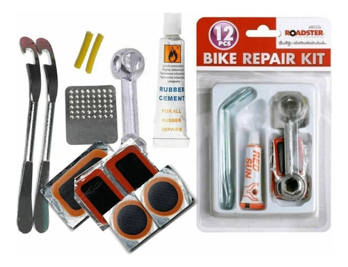Kit Parches Bicicleta Kit Reparación Neumáticos Bicicleta