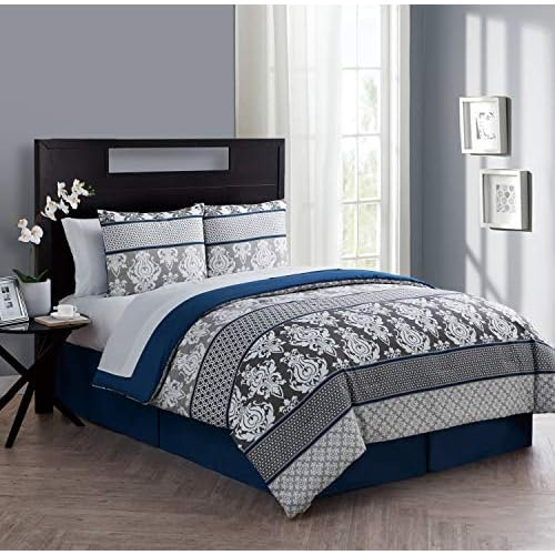 - Full Bed In Bag, 8-piece Bedding With Matching Bedski...