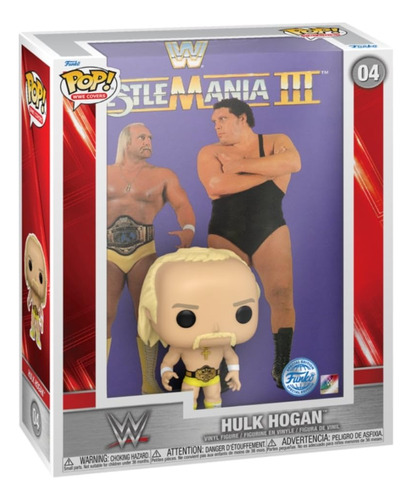 Figura Hulk Hogan Wrestlemania 3 Funko Pop Wwe 10cm