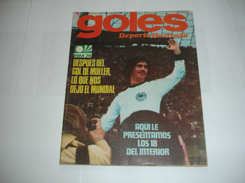 Revista Goles 1331 Póster Equipo Mundial 1974 Excelente!! 