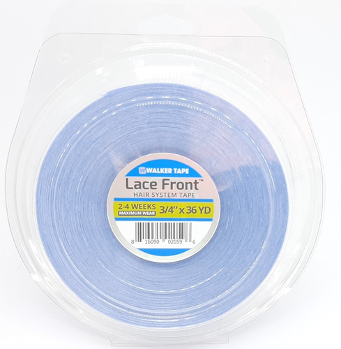 Fita Rolo Adesivo Lace Front Azul 36 Metros- Kit C/ 10 Fitas